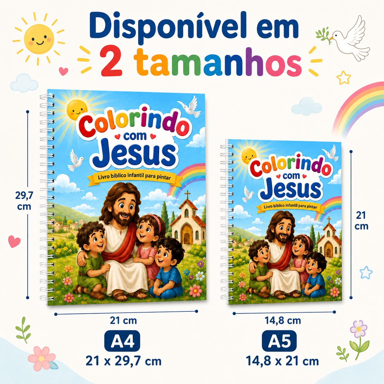 Livro de Colorir - Colorindo com Jesus